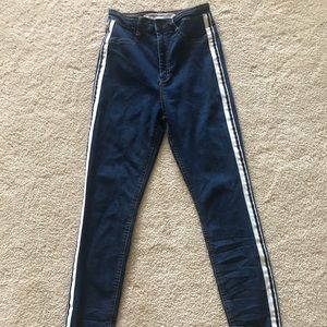 Zara trafaluc stripe jeans